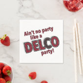 Verf geen partij als een Delco Party Servet (Insitu)