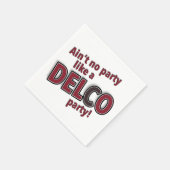 Verf geen partij als een Delco Party Servet (Hoek)