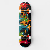 Verf Herfst 4 Persoonlijk Skateboard (Voorkant)