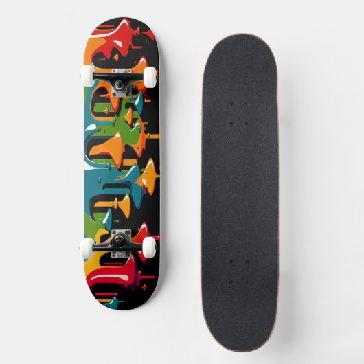Verf Herfst 4 Persoonlijk Skateboard (Voorkant)