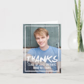 Verf het Afstuderen van de stad Hartelijk dank Bedankkaart (Voorkant)