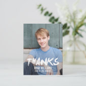 Verf het Afstuderen van de stad Hartelijk dank Briefkaart (Staand voorkant)