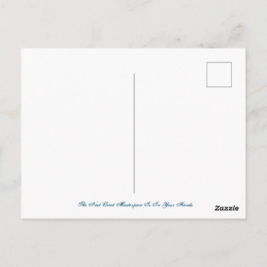 Verf het briefkaart (Achterkant)