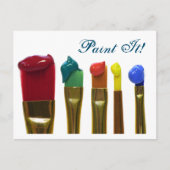 Verf het briefkaart (Voorkant)