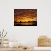 Verf het oranje poster (Keuken)