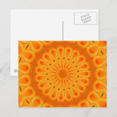 Verf het oranje - verse mandalarijnkunst briefkaart (Voorkant / Achterkant)