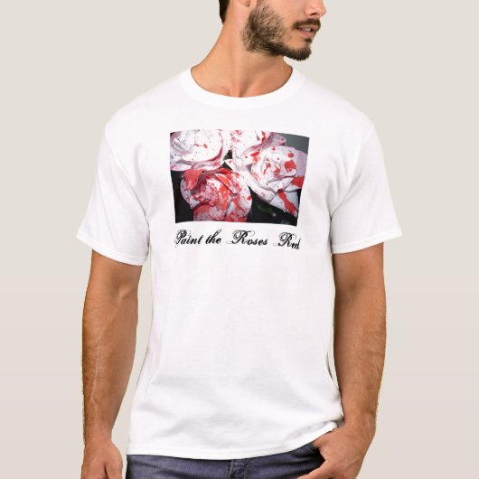 Verf het Rood van de Rozen T-shirt (Voorkant)