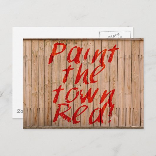 Verf het stadsrood briefkaart (Voorkant / Achterkant)