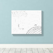 Verf het Wolk die in Park Tekenen op Canvas (Insitu (Houten vloer))