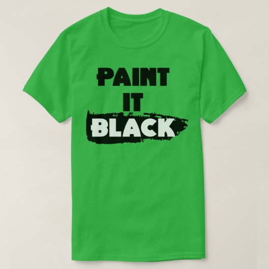 Verf het zwart t-shirt (Design voorkant)