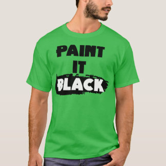 Verf het zwart t-shirt