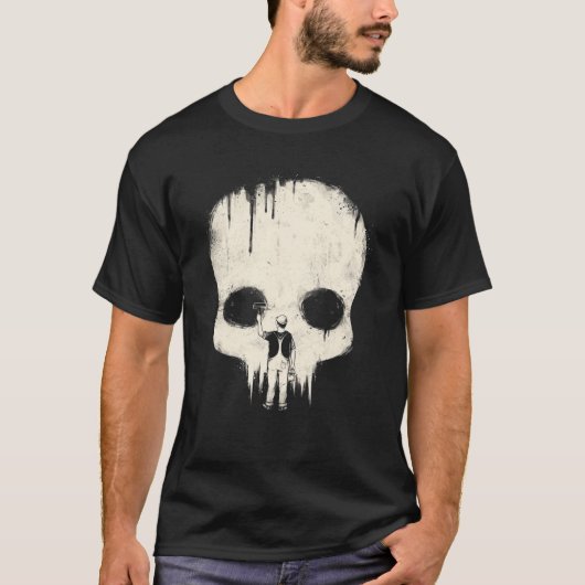 Verf het zwart t-shirt (Voorkant)