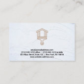 Verf Huis Borstel Logo | Stucco Achtergrond Visitekaartje (Achterkant)