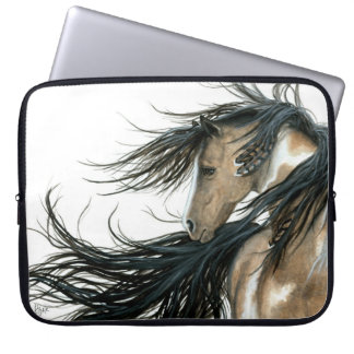 Verf in een groot paard voor huishoudelijk gebruik laptop sleeve
