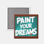 Verf je dromen magneet (Voorkant / Achterkant)