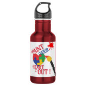 Verf je hart, waterfles waterfles  (Voorkant)