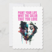 verf je leven met de kleur die je wilt kaart (Achterkant)