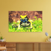 Verf Kikker, Dendrobates tinctorius, Canvas Afdruk (Insitu (Woonkamer))