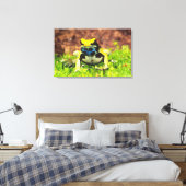 Verf Kikker, Dendrobates tinctorius, Canvas Afdruk (Insitu (Slaapkamer))