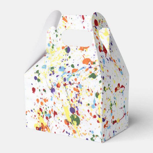 "Verf/Kunst Partij" Favor Box Bedankdoosjes (Achterkant)