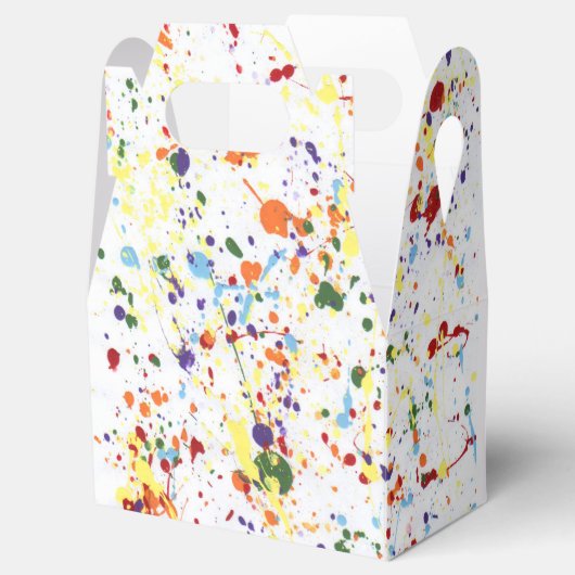 "Verf/Kunst Partij" Favor Box Bedankdoosjes (Geopend)