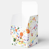 "Verf/Kunst Partij" Kubus Favor Box Bedankdoosjes (Geopend)