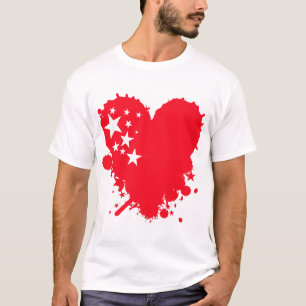 Verf Liefde Hart T-shirt