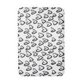 Verf Lijn Hart Patroon Badmat (Voorkant Verticaal)