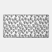 Verf Lijn Hart Patroon Bureaumat (Voorkant)