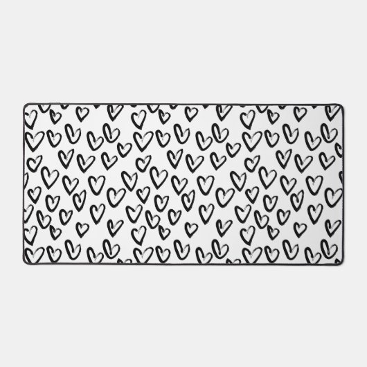 Verf Lijn Hart Patroon Bureaumat (Voorkant)