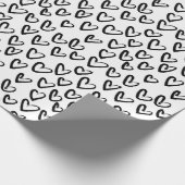 Verf Lijn Hart Patroon Cadeaupapier (Hoek)