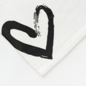 Verf Lijn Hart Patroon Fleece Deken (Hoek)