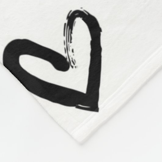 Verf Lijn Hart Patroon Fleece Deken (Hoek)