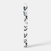 Verf Lijn Hart Patroon iPhone 15 Case (Linkerkant)