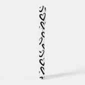 Verf Lijn Hart Patroon iPhone 15 Case (Rechterkant)