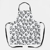 Verf Lijn Hart Patroon Schort (Voorkant)