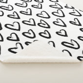 Verf Lijn Hart Patroon Sherpa Deken (3/4)