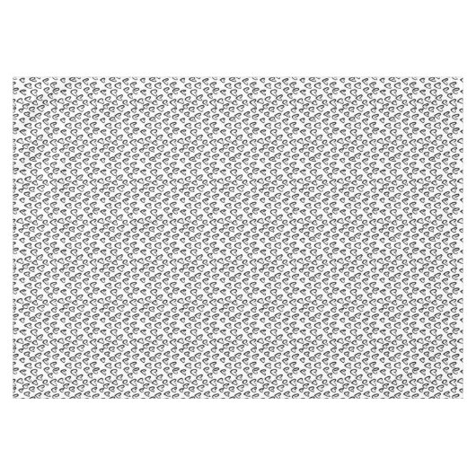 Verf Lijn Hart Patroon Tafelkleed (Voorkant (Horizontaal))