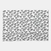 Verf Lijn Hart Patroon Theedoek (Horizontaal)