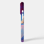 Verf Marmering Effect - Roze, Blauw & Crème Wervel Case-Mate iPhone Case (Achterkant / Links)