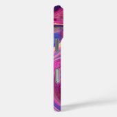 Verf Marmering Effect - Roze, Blauw & Crème Wervel Case-Mate iPhone Case (Achterkant / Rechts)