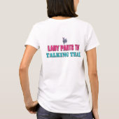 Verf me een Blauwgroen Lady Parts TV T-shirt met P (Achterkant)