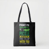 Verf me Green en noem me een kaartje Tote Bag (Voorkant)