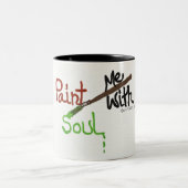 Verf me met soep tweekleurige koffiemok (Center)