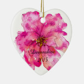 Verf me  Roze Kerstmis Keramisch Ornament (Rechts)