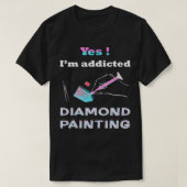 Verf met diamant T-shirt Im, toegediend met diaman (Design voorkant)