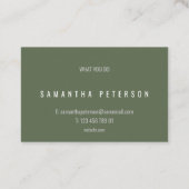 Verf met goud visitekaartje (Achterkant)