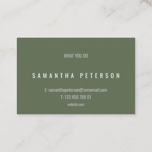 Verf met goud visitekaartje (Achterkant)