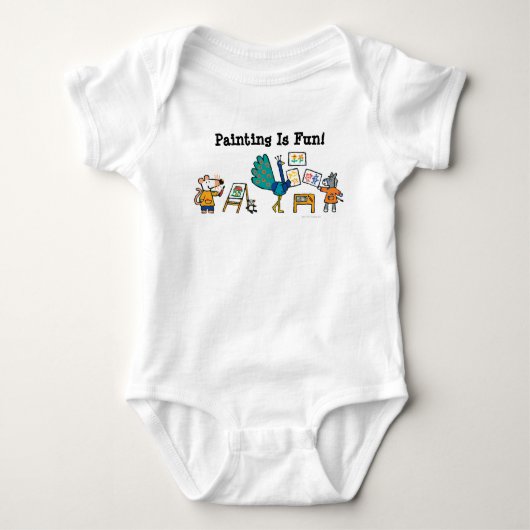 Verf met Maisy! Baby T-shirt (Voorkant)
