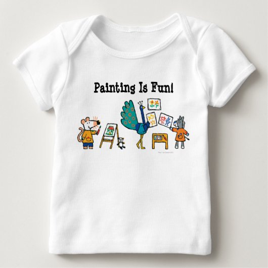 Verf met Maisy! Baby T-shirt (Voorkant)